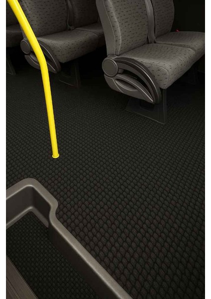 Çelik Halı Kaymaz Dayanıklı Kesilebilir Yoğun Trafik Alanları Ofis Iş Yolluk Araç Oto Paspası Zemin Döşeme Lateks Taban 9mm Kalınlık