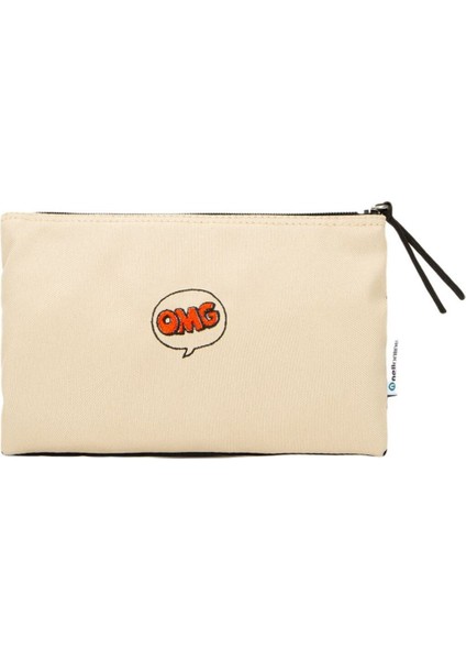 Iki Renkli Şık Aksesuar Çantası, Bej Renkli ve Kullanışlı Tasarım