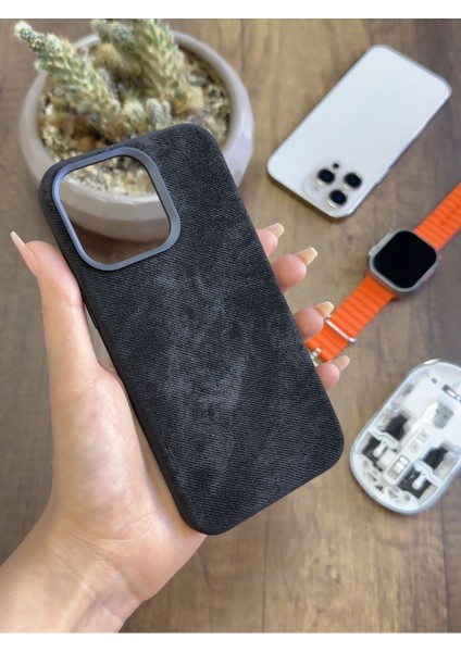 iPhone 13 Pro Max Uyumlu Kadife Yüzeyli Magsafe Uyumlu Premium Kılıf SOOCASE691