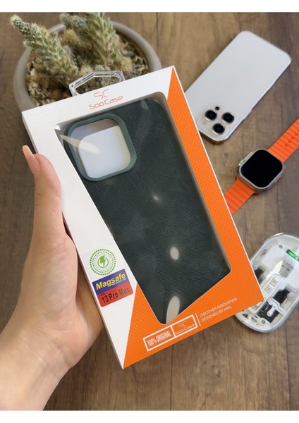 iPhone 13 Pro Max Uyumlu Kadife Yüzeyli Magsafe Uyumlu Premium Kılıf SOOCASE691 indirimleri
