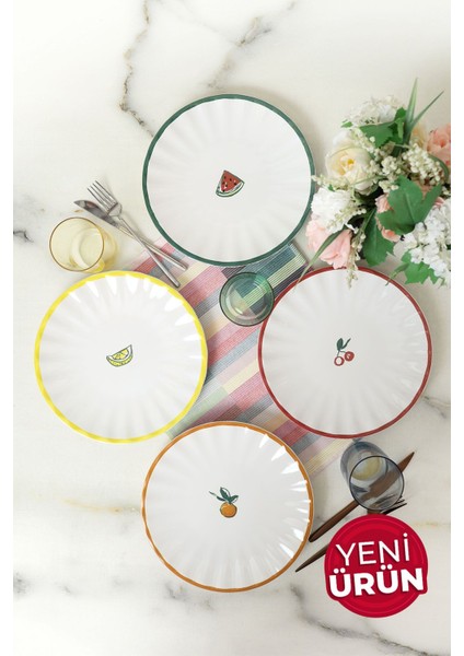 Fruit Feast Sirius Servis Tabağı 27 cm 4 Adet 23108-09-10-11