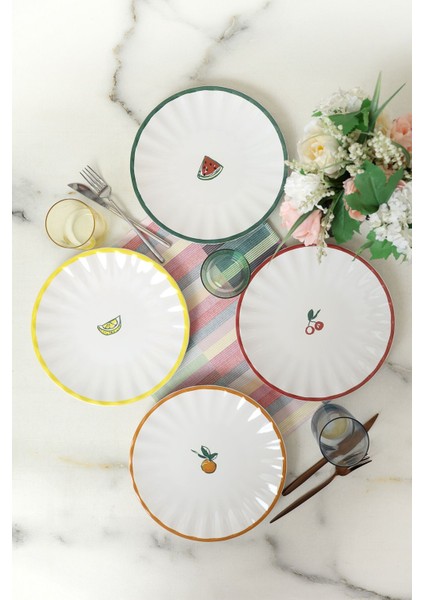 Fruit Feast Sirius Servis Tabağı 27 cm 4 Adet 23108-09-10-11
