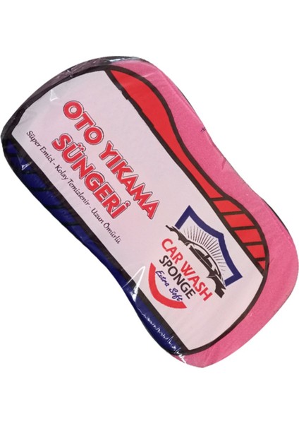 Oto Araba Yıkama Süngeri Pembe 1 Adet
