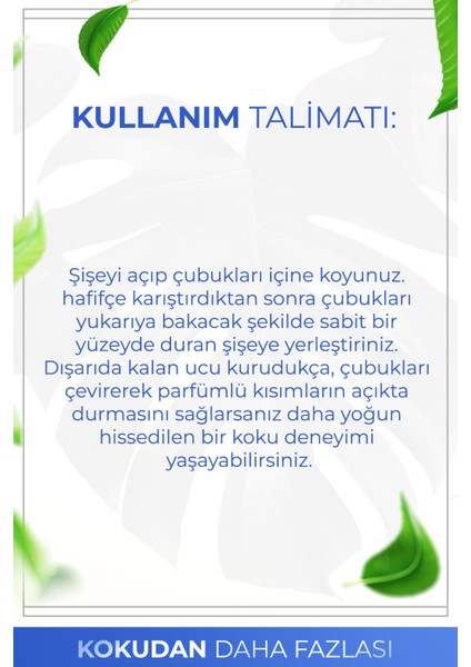 Okyanus Çubuklu Oda Kokusu Bambu Kokusu Ocean Reed Diffuser 50ml fırsatları