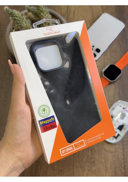 iPhone 15 Pro Max Uyumlu Kadife Yüzeyli Magsafe Uyumlu Premium Kılıf SOOCASE691 indirimleri
