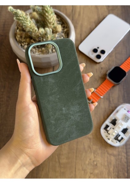 iPhone 13 Pro Uyumlu Kadife Yüzeyli Magsafe Uyumlu Premium Kılıf SOOCASE691