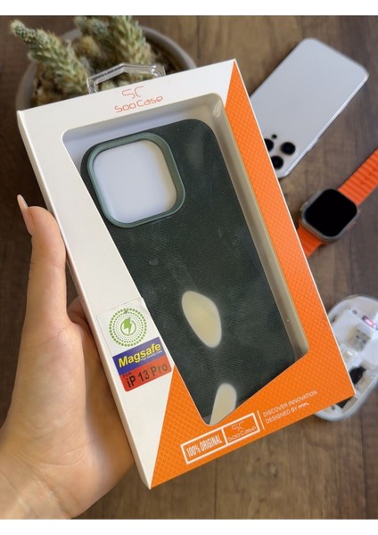 iPhone 13 Pro Uyumlu Kadife Yüzeyli Magsafe Uyumlu Premium Kılıf SOOCASE691