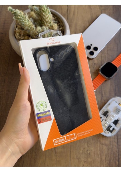 iPhone 16 Plus Uyumlu Kadife Yüzeyli Magsafe Uyumlu Premium Kılıf SOOCASE691 indirimleri