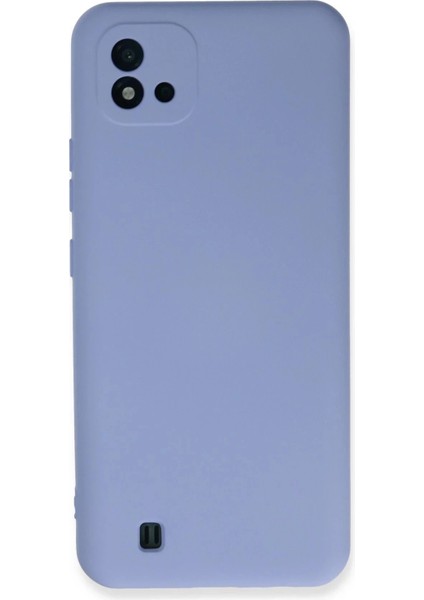 Newface Realme C11 2021 Kılıf Nano Içi Kadife Silikon - Lila