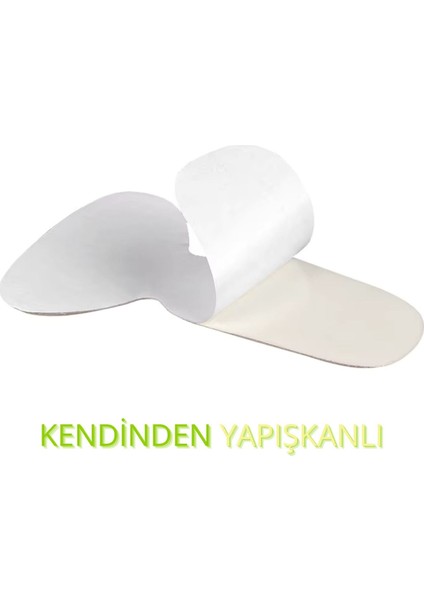 Krem Renkli, Yapışkanlı, Ayakkabı Tabanına Destek, Yumuşak Topuk Önleyici Pedler