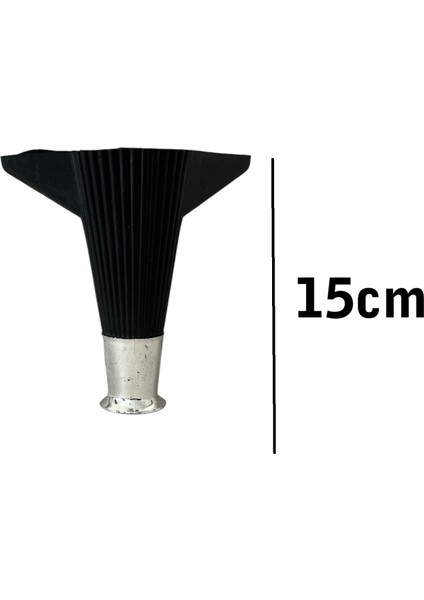 Kanepe Koltuk Tv Ünitesi Konsol Yükseltme Kumru Model Plastik Ayak 15 cm Siyah Renk 6 Adet modelleri