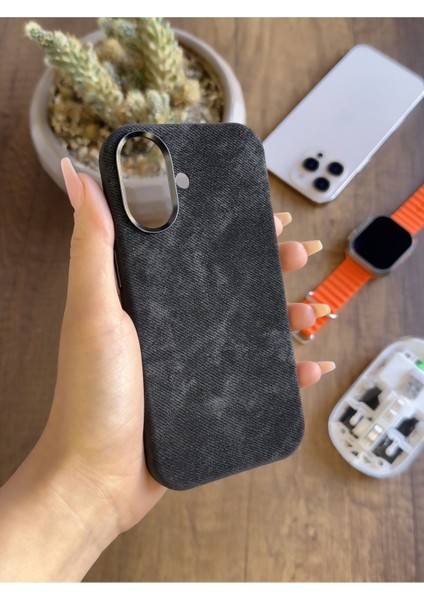 iPhone 16 Uyumlu Kadife Yüzeyli Magsafe Uyumlu Premium Kılıf SOOCASE691
