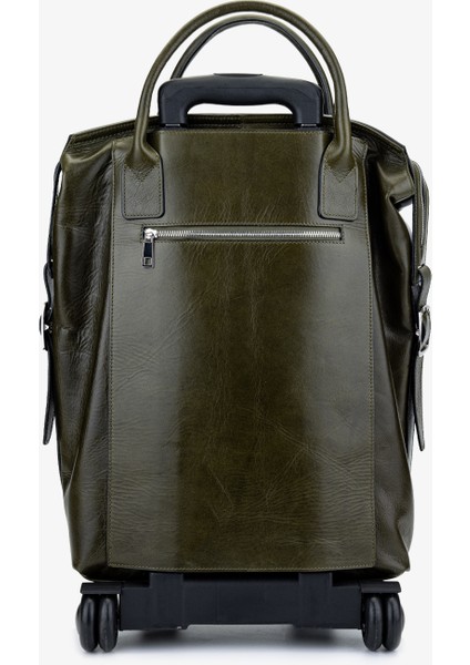 Unisex Hakiki Deri Yeşil Valiz 147 5237 Valız Y25 Yesıl Dr fırsatları