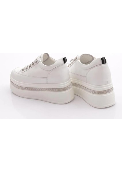 Guja 25Y423-2 Kadın Hakiki Deri Gizli Dolgu Yüksek Tabanlı Sneaker Spor Ayakkabı indirimleri