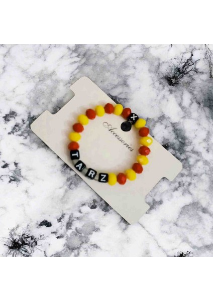 Sarı Kırmızı Minik Aslan Çocuk Bileklik Tasarım modelleri