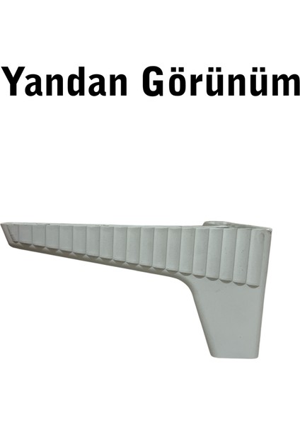 Kanepe Koltuk Tv Ünitesi Konsol Yükseltme Zenit Model Plastik Ayak 10 cm Beyaz Renk 8 Adet fiyatları