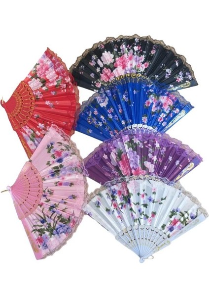 Yelpaze Karışık Renk 12 Adet