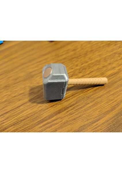 Buzdolabı Magnet Mjolnir Thor Hammer - 8x3 Mıknatıslar 3D indirimleri