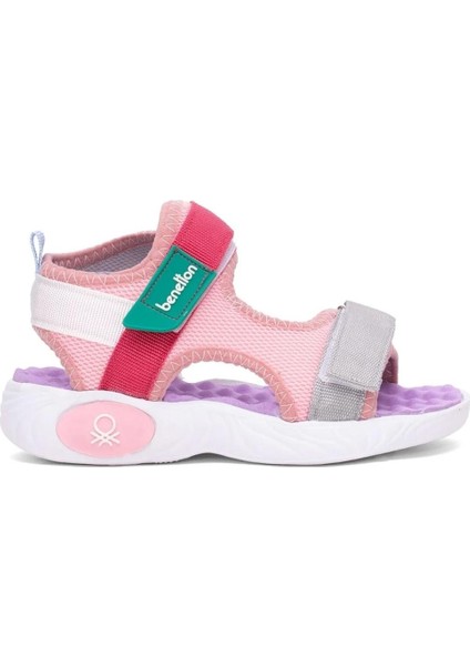 United Colors Of Benetton BNT-1406 26/30 Kız Çocuk Cırtlı Günlük Spor Sandalet