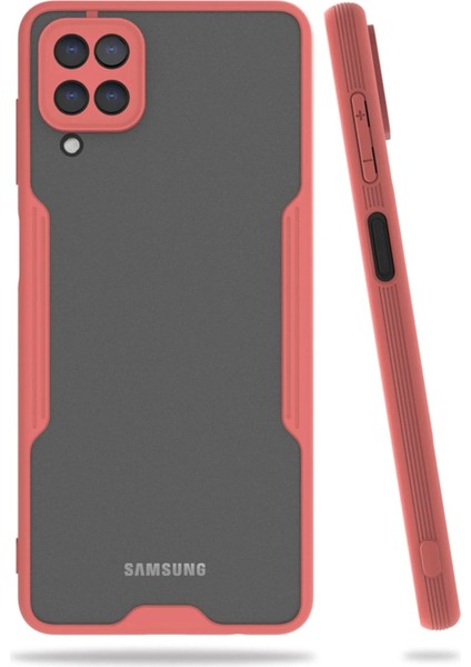 Newface Samsung Galaxy A22 Kılıf Platin Silikon - Pembe