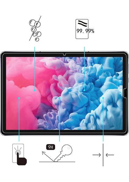 Huawei Mate Pad T10S 10.1 Tempered Cam Ekran KORUYUCU-(5775) - EMY8044-7043 modelleri