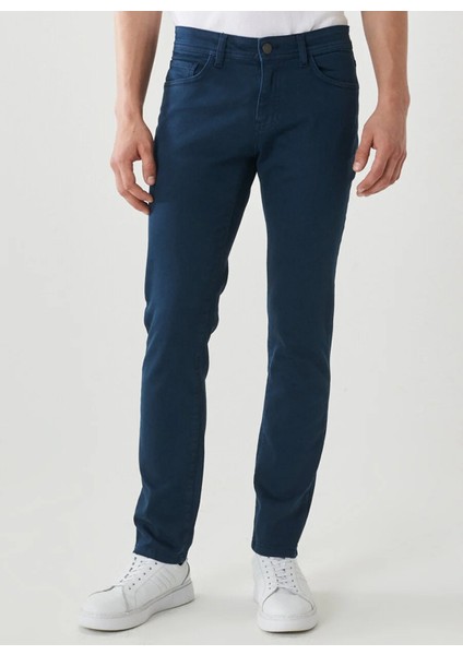 ALTINYILDIZ CLASSICS Erkek Lacivert 360 Derece Her Yöne Esneyen Slim Fit Dar Kesim Pamuklu Rahat Pantolon modelleri