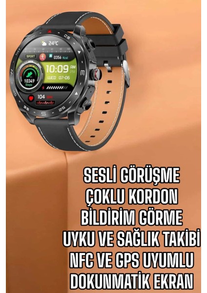 Lider Global Akıllı Saat Nabız Ölçer Uyku Takibi Sesli Görüşme Bildirim Görme