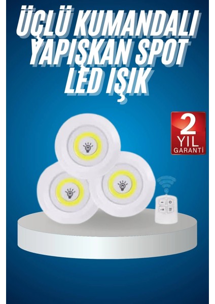Kablosuz Pilli Işıldak Masa Lambası Mutfak Tezgah Altı Banyo Dolabı Dolap Içi