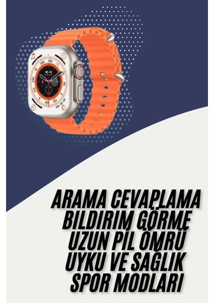 Lider Global 2025 Model Akıllı Saat Çift Kordon Ios ve Android Arama Cevaplama Sesli Asistan