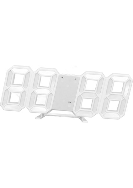 3D LED Duvar Saati Minimalist Beyaz Çerçeve Dijital Duvar Alarm Saati Zamanlayıcı Sıcaklık ile Ev Oturma Odası Beyaz Kelime (Yurt Dışından) fırsatları
