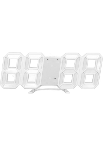 3D LED Duvar Saati Minimalist Beyaz Çerçeve Dijital Duvar Alarm Saati Zamanlayıcı Sıcaklık ile Ev Oturma Odası Beyaz Kelime (Yurt Dışından) indirimleri