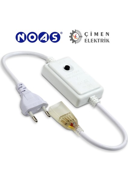 Noas YL41 1059 220V Rgb Hortum LED Kumanda Fişili