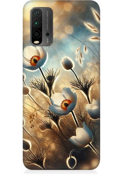 Xiaomi Redmi 9t Uyumlu Pamuk Dalları Bahar Ruhu Desenli Silikon Kılıf