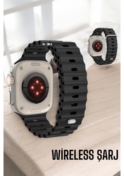 Lider Global 45 mm Gri Kasa Ultra Akıllı Saat Sesli Görüşme, Sağlık Takibi,