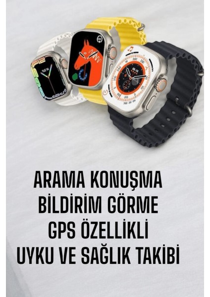 Lider Global 45 mm Gri Kasa Ultra Akıllı Saat Sesli Görüşme, Sağlık Takibi, fırsatları