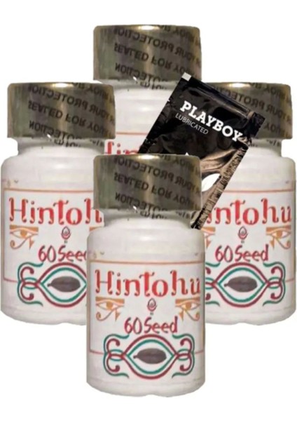 Hintohu 4lü x 60 Lı Ağıziçi Itici Kokuya Çiğnenebilir Form Tohum + 1 Jel Hediye