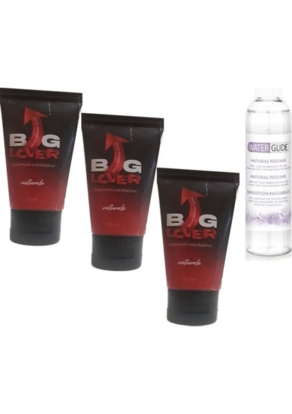 Erkeklere Özel 50 ml Jel + Maximum Strength Hardening Gel For Men 3 Adet + Waterglide 400 ml Jel