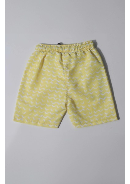 Erkek Çocuk Dalga Desenli Mayo Şort (4-5 Yaş 8-9 Yaş) indirimleri