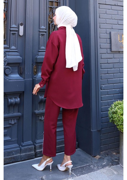 Inci Detaylı Takım Bordo 19259 fırsatları