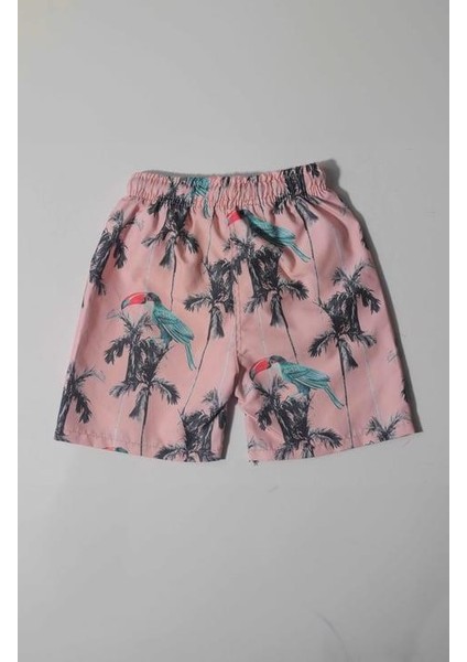 Erkek Çocuk Flamingo Desenli Mayo Şort (4-5 Yaş 8-9 Yaş) modelleri