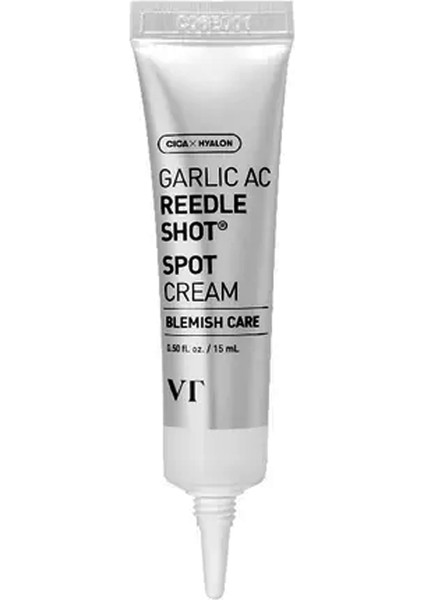 Vt Garlic Ac Reedle Shot Spot Cream / Sarımsak Özlü Akne Karşıtı Onarıcı Krem