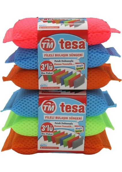 Fileli Bulaşık Süngeri 6 Adet