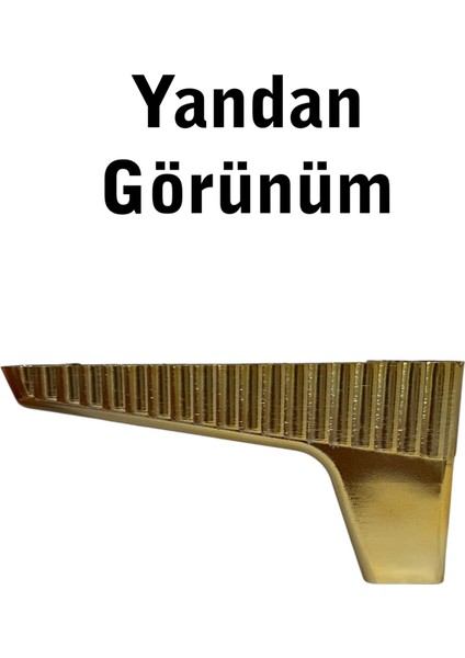 Kanepe Koltuk Tv Ünitesi Konsol Yükseltme Zenit Model Plastik Ayak 10 cm Gold Renk 8 Adet fiyatları