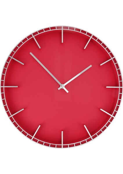 Duvar Saati Sessiz Tıklamayı Önler Kolay Okunur Yenilikçi Modern Yuvarlak Duvar Saati Ev Ofis Mutfak Yatak Odası 5686 Gümüş Kırmızı (37,7X3CM / 14,8x1,2in) (Yurt Dışından) fiyatları