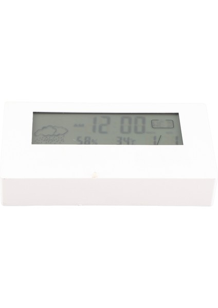Lcd Dijital Çalar Saat Net Ekran Basit Tasarım Dijital Termometre Higrometre Ev Yatak Odası Okul Ofis 2158l Beyaz Işıklı (Yurt Dışından) fırsatları