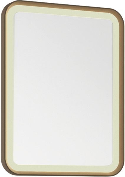 Patara Dikdörgen LED Ayna 55 x 75 cm Mat Cappuccino