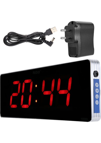 Dijital LED Saat Alüminyum Alaşımlı Duvar Saatleri Ofis Yatak Odası Için (Saat+Dakika) (Yurt Dışından)