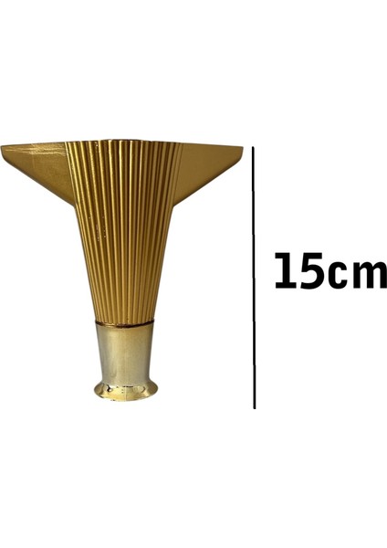 Kanepe Koltuk Tv Ünitesi Konsol Yükseltme Kumru Model Plastik Ayak 15 cm Gold Renk 4 Adet modelleri