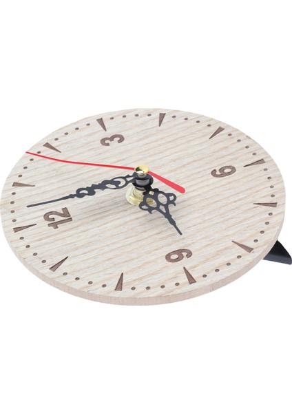 Vintage Yuvarlak Ahşap Masa Masası Duvar Analog Saat Oturma Odası Yatak Odası Ofis (12CM) (Yurt Dışından) fırsatları