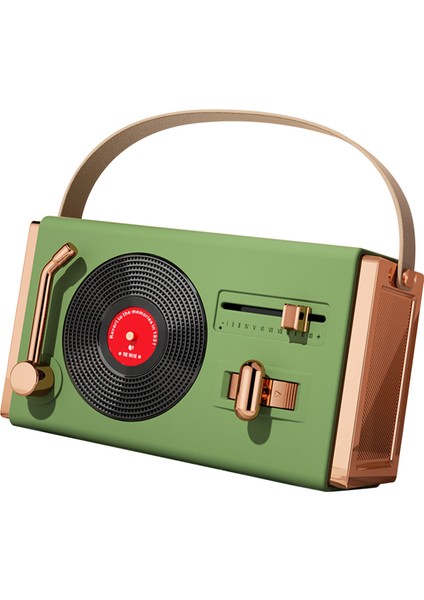 Açık Hava Bluetooth Hoparlör Taşınabilir Dekoratif Yüksek Ses Kalitesi USB Çubukları Destek Retro Bluetooth Hoparlör Oturma Odası Ofis Yeşil (Yurt Dışından) fiyatları